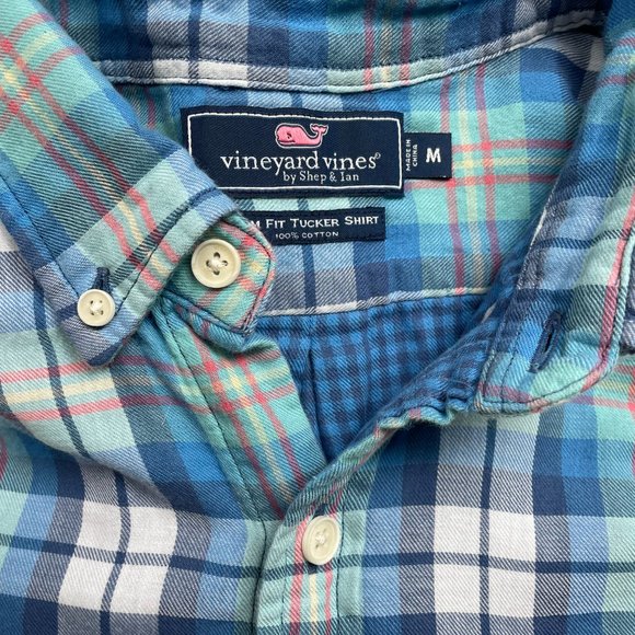 Vineyard Vines Slim Fit Tucker Flannel Shirt Size M - Picture 3 of 3
